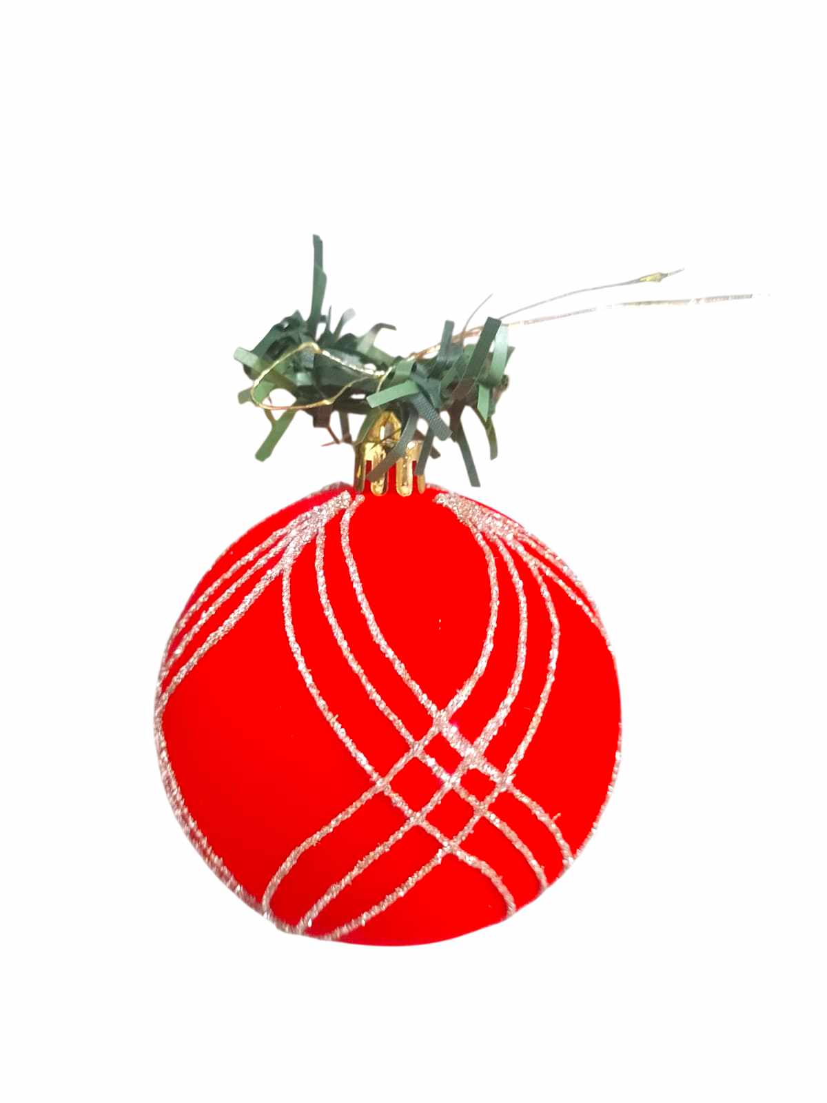 BOLA 8CM VELUDO DECORADA C/5